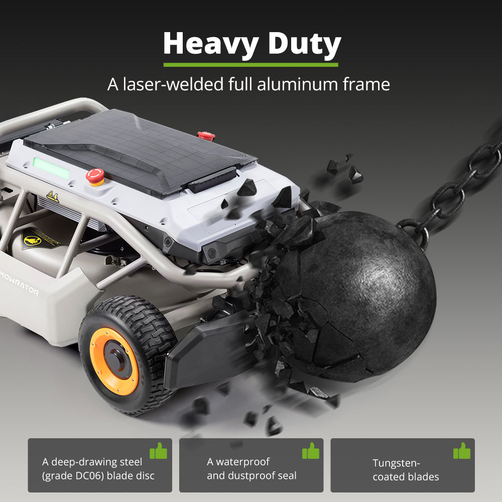 extended warranty bundle: mowrator s1 4wd lawn mower+1-year extended warranty