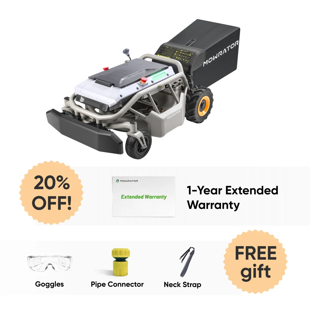 extended warranty bundle: mowrator s1 2wd lawn mower+1-year extended warranty