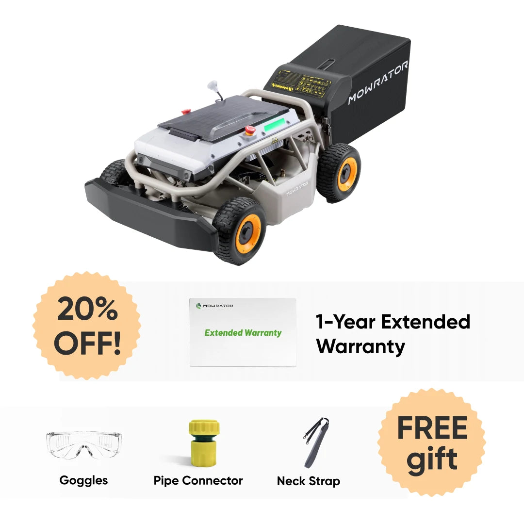 extended warranty bundle: mowrator s1 4wd lawn mower+1-year extended warranty