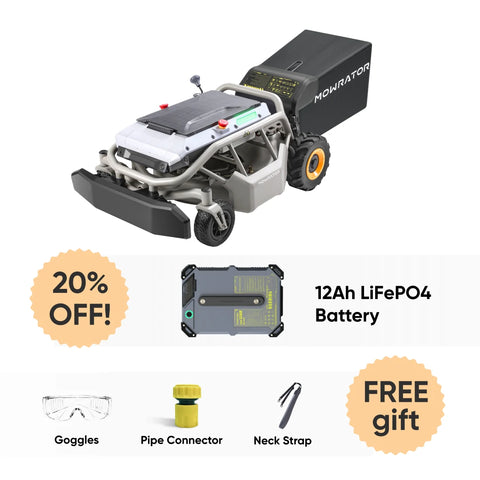 Extended Power Bundle: Mowrator S1 2WD Lawn Mower+Extra 12Ah Battery