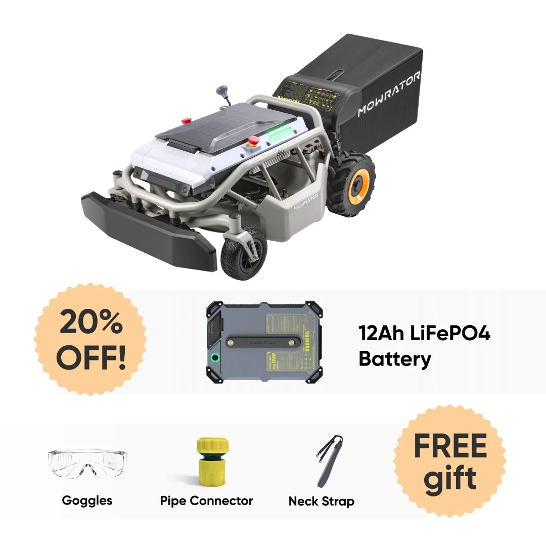 extended power bundle: mowrator s1 2wd lawn mower+extra 12ah battery