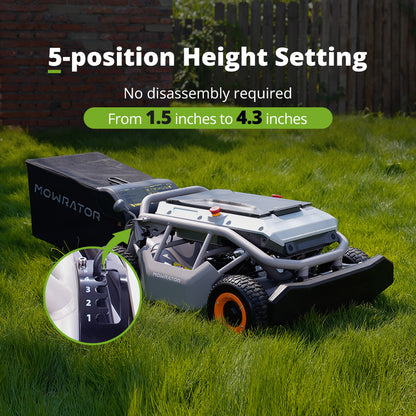 Extended Warranty Bundle: Mowrator S1 4WD Lawn Mower+1-Year Extended Warranty